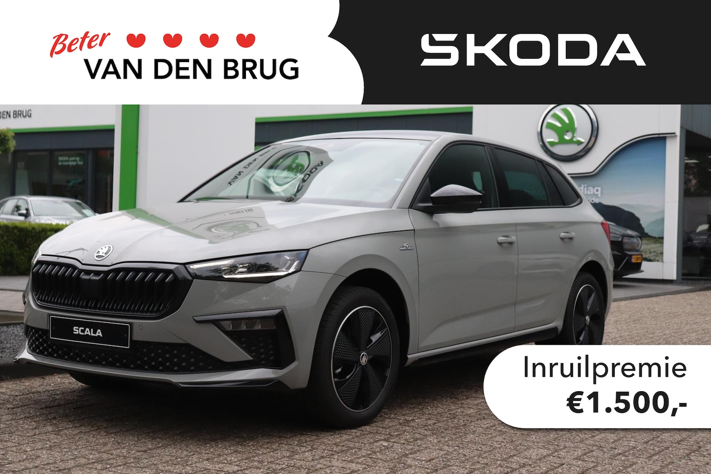 Skoda Scala - Monte Carlo 1.0 85 kW / 115 pk TSI Hatchback 6 ver | Private lease €519,- - AutoWereld.nl