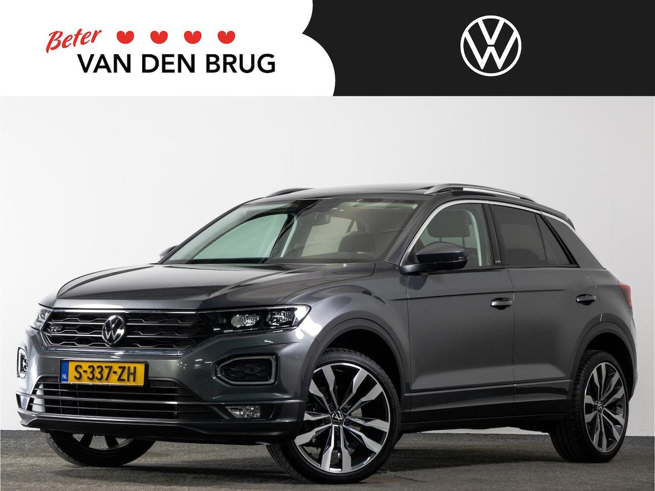 Volkswagen T-Roc - R-Line 1.5 TSI 150 PK DSG AUTOMAAT | LED | Navigatie Via Smartphone | Panoramadak | Trekha - AutoWereld.nl