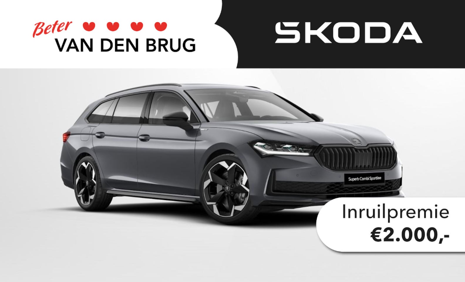 Skoda Superb Combi - Sportline Business 1.5 TSI PHEV 150 kW / 204 PK Co | VOORRAAD | 19"LM | Lederen Sportstoel - AutoWereld.nl