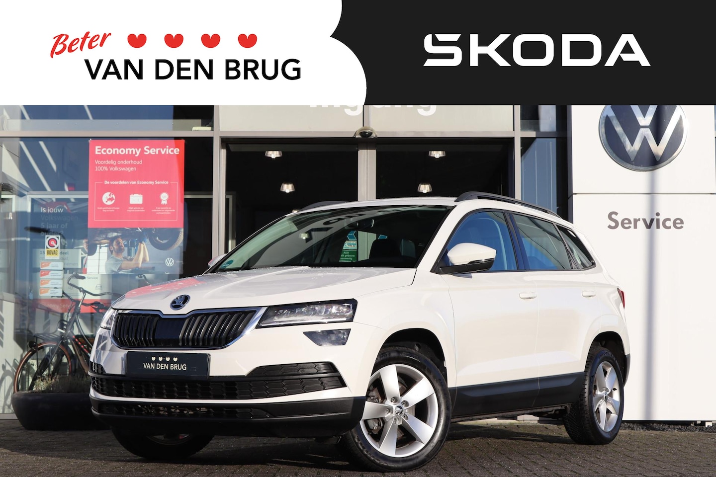 Skoda Karoq - 1.5 TSI ACT DSG Automaat Ambition | Cruise control | Full LED | SmartLink | Keyless - AutoWereld.nl