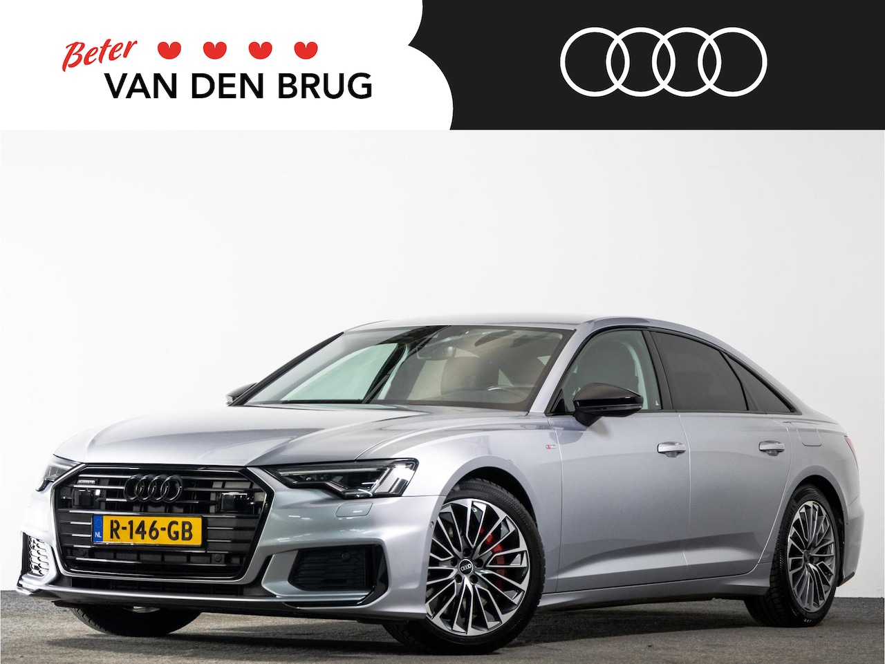 Audi A6 Limousine - S-Line 55 TFSI e 367 PK QUATTRO | LED matrix | Head-Up | Comfort Zetels | Achteruitrijcame - AutoWereld.nl