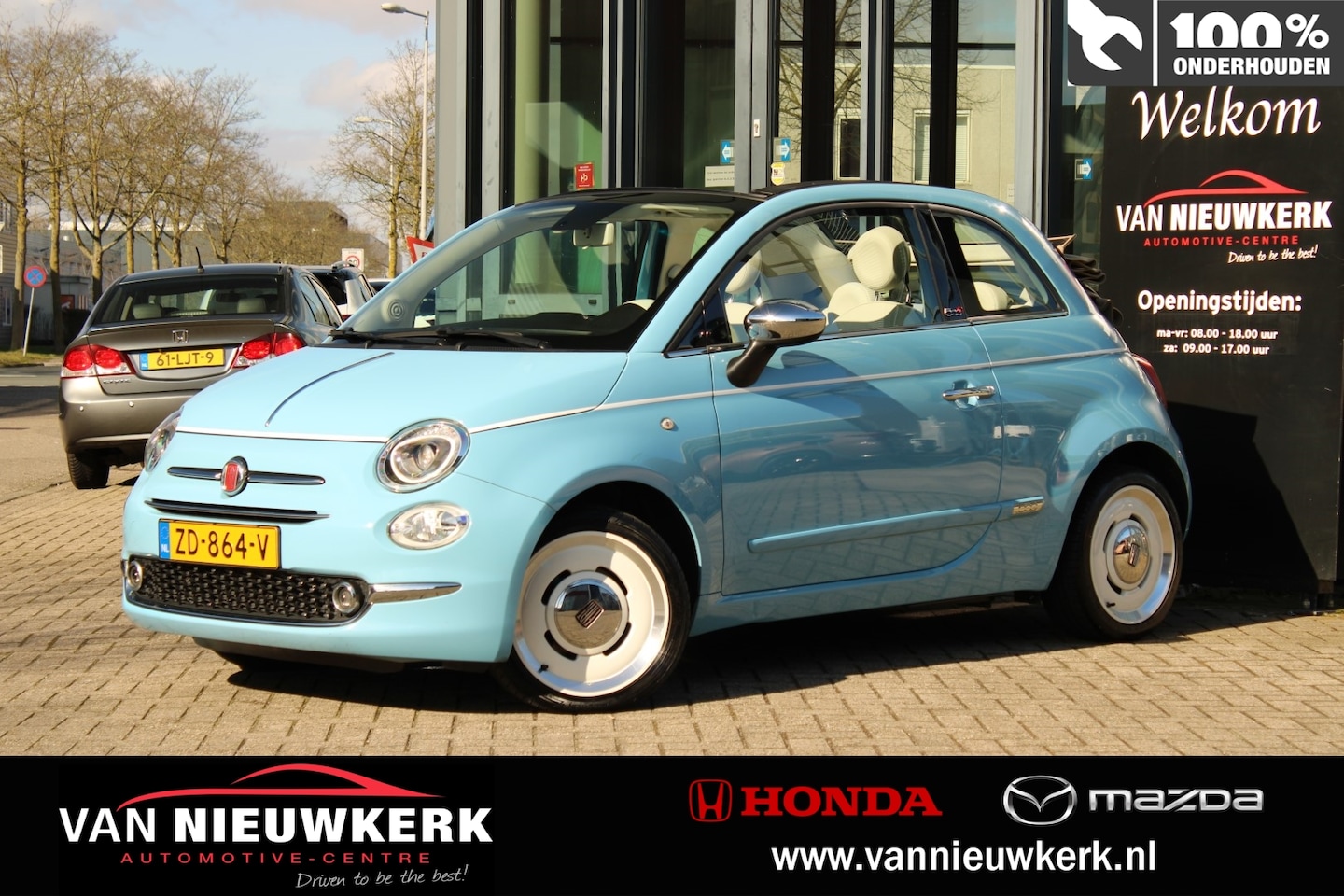 Fiat 500 C - TwinAir Turbo 85pk Spiaggina '58 Cabrio Carplay Cruise Control 1e Eigenaar - AutoWereld.nl