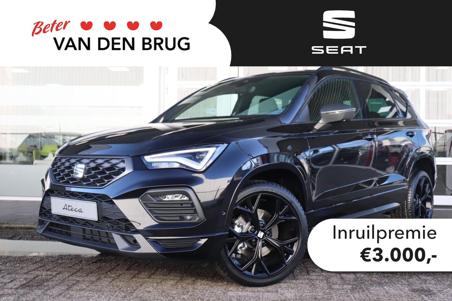 Seat Ateca - 1.5 TSI 150PK FR AUTOMAAT Business Intense | Trekhaak | Achteruitrijcamera | Stuur- & Stoe - AutoWereld.nl