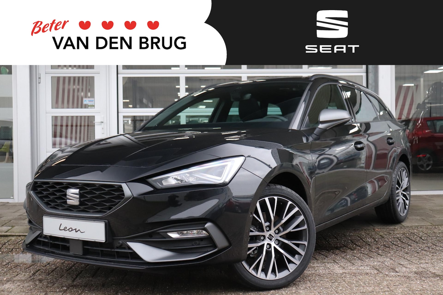 Seat Leon Sportstourer - 1.5 eTSI 150pk AUTOMAAT FR Business Intense | Panoramisch dak | Elektrisch bedienbare stoe - AutoWereld.nl