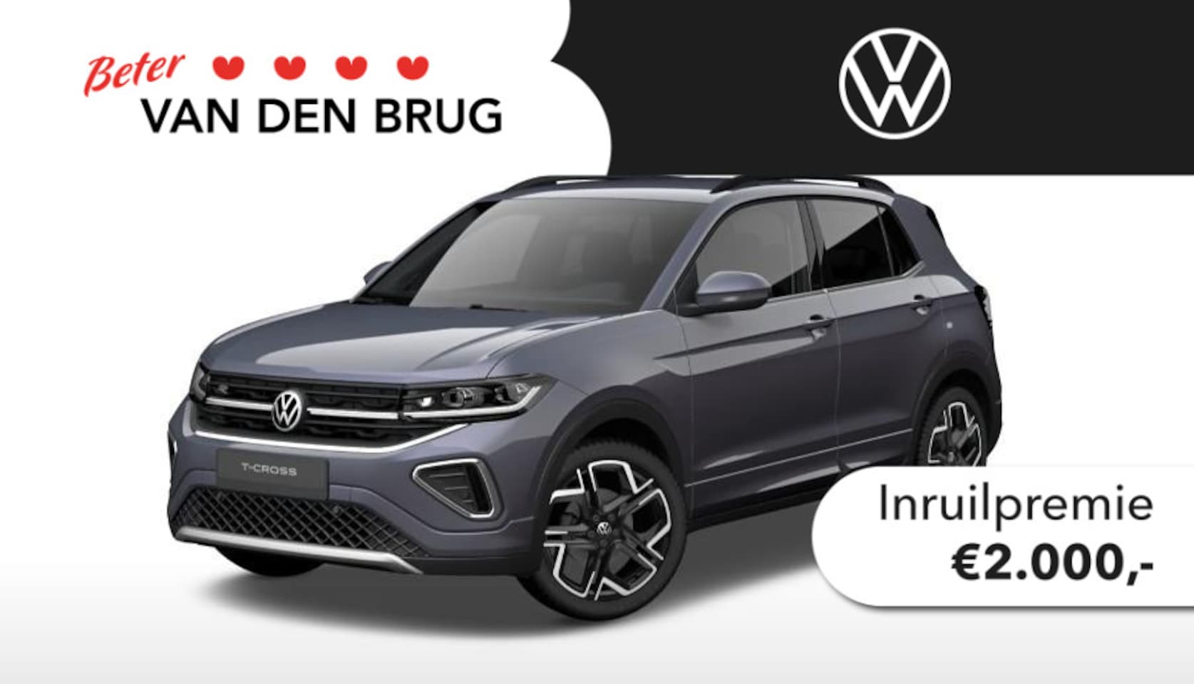 Volkswagen T-Cross - R-Line-Edition 1.0 85 kW / 116 pk TSI SUV 7 versn. | Navigatie | Trekhaak | 18" inch lm ve - AutoWereld.nl