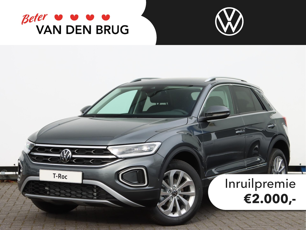 Volkswagen T-Roc - Life Edition 1.0 85 kW / 116 pk TSI SUV 6 versn. H | LED plus | Climatronic | Navigatie | - AutoWereld.nl