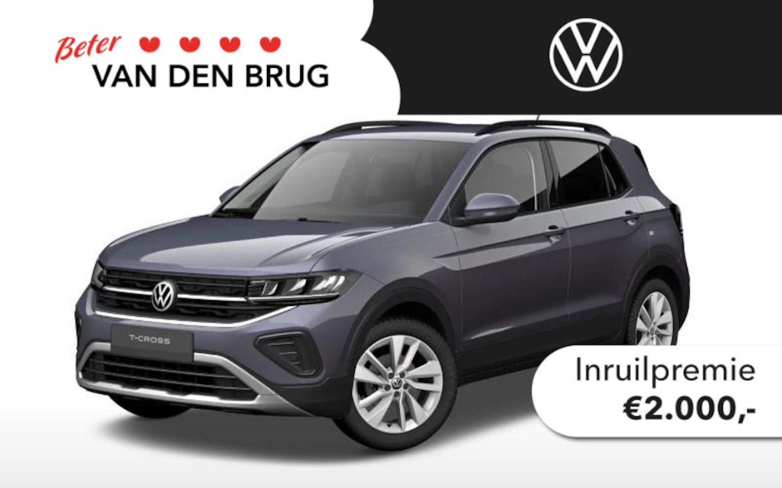 Volkswagen T-Cross - Life Edition 1.0 70 kW / 95 pk TSI SUV 5 versn. Ha | Navigatie | Stoelverwarming | 17" inc - AutoWereld.nl