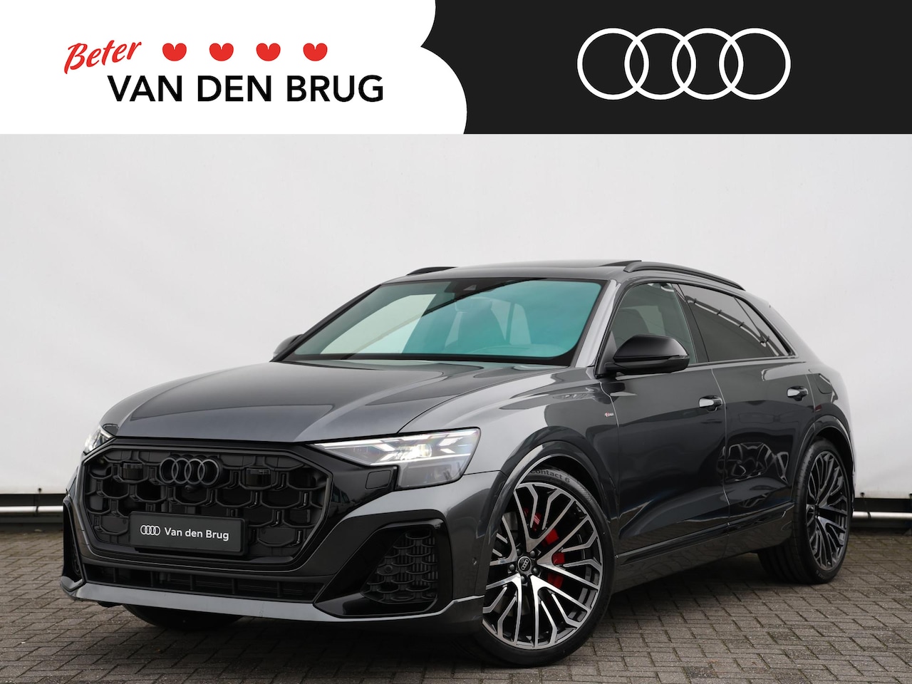 Audi Q8 - 60 TFSI e quattro Pro Line S Competition 490pk | vierwielsturing | B&O | Pano | 23" | Serv - AutoWereld.nl