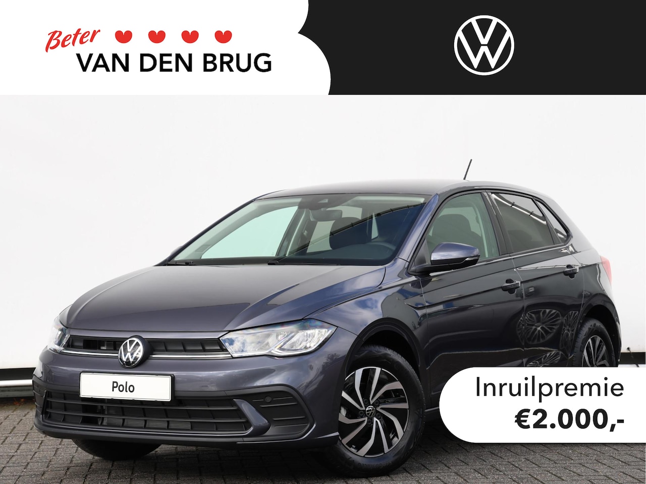 Volkswagen Polo - Life Edition 1.0 70 kW / 95 pk TSI Hatchback 5 ver | Multimedia pakket | Camera | Getint g - AutoWereld.nl