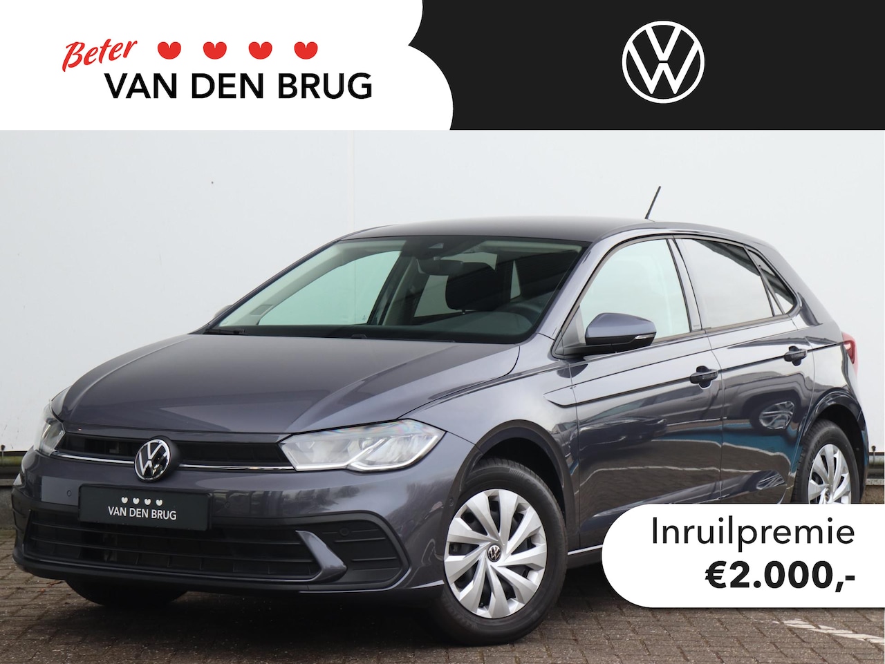 Volkswagen Polo - Polo 1.0 70 kW / 95 pk TSI Hatchback 5 versn. Hand | Airco | Cruise control | App-connect - AutoWereld.nl