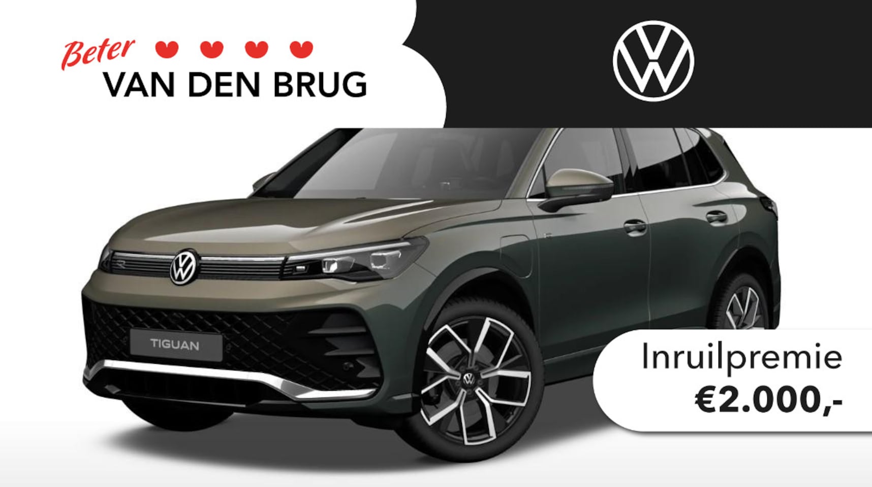 Volkswagen Tiguan - R-Line-Edition 1.5 eHybrid 150 kW / 204 pk SUV 6 v | Assistance Plus | Comfort Pakket | Tr - AutoWereld.nl