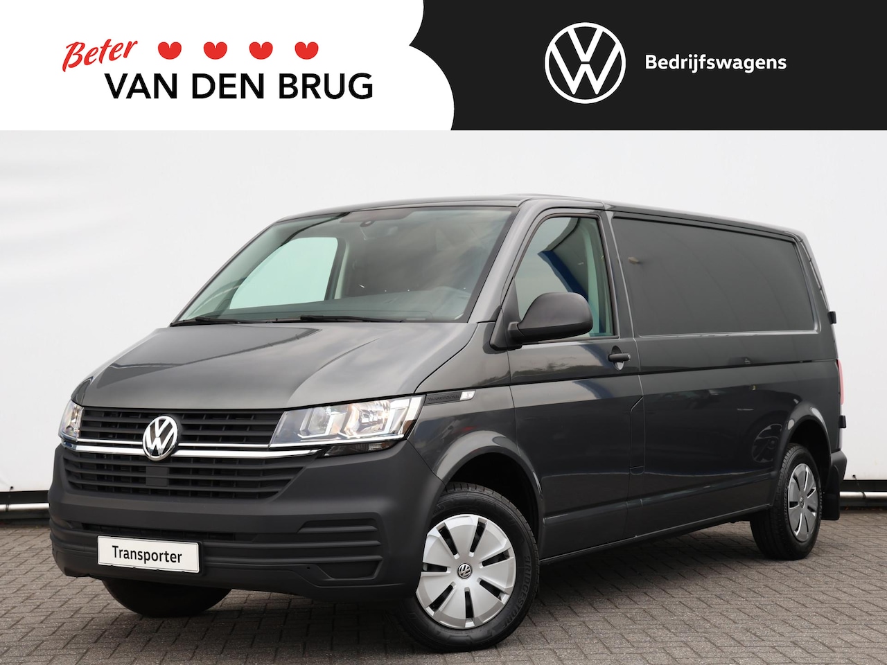 Volkswagen Transporter - 2.0 TDI 150PK L2H1 30 Trendline | Airco | Cruise | Bluetooth | Bijrijdersbank | Deuren met - AutoWereld.nl