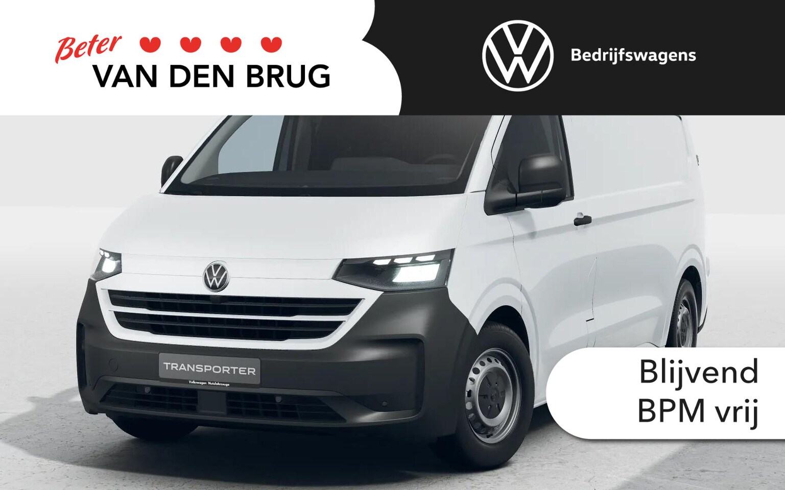 Volkswagen Transporter - 2.0 TDI 150pk Automaat L2H1 | BPM-vrij | Achterdeuren | Camera | Cruise control | - AutoWereld.nl