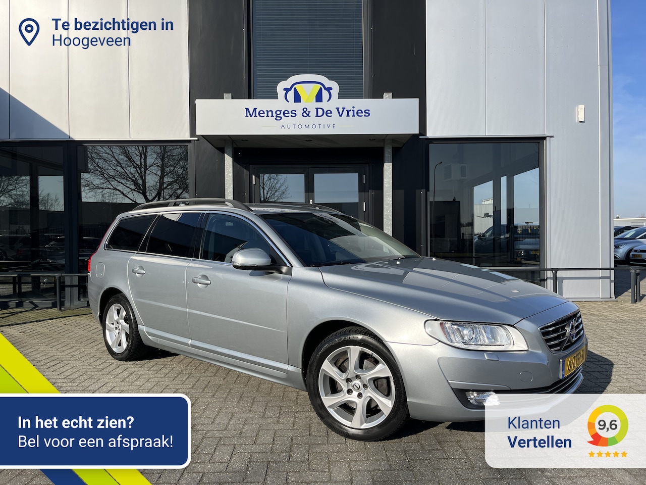 Volvo V70 - 2.0 D4 Nordic+ Airco ECC | Trekhaak | Stoelverwarming | Navigatie | NAP | Isofix | Bi-Xeno - AutoWereld.nl