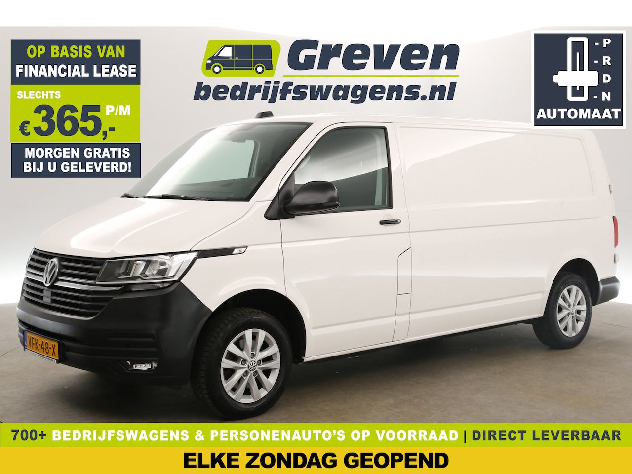 Volkswagen Transporter - 2.0 TDI L2H1 150PK DSG Automaat Airco Camera Cruise Carplay Navi PDC 3 Persoons 16"LMV - AutoWereld.nl