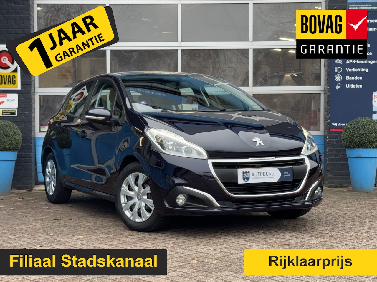 Peugeot 208 - 1.2 RIJKLAAR!, Nieuwe Distributie Prijs Inclusief Onderhoud & 12 Maand BOVAG Garantie Blue - AutoWereld.nl