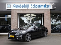 BMW 2-serie Coupé - 228i High Executive LEER WIDESCREEN NAVI PDC CRUISE CLIMA STOELVERWARMING ZWARTE-HEMEL