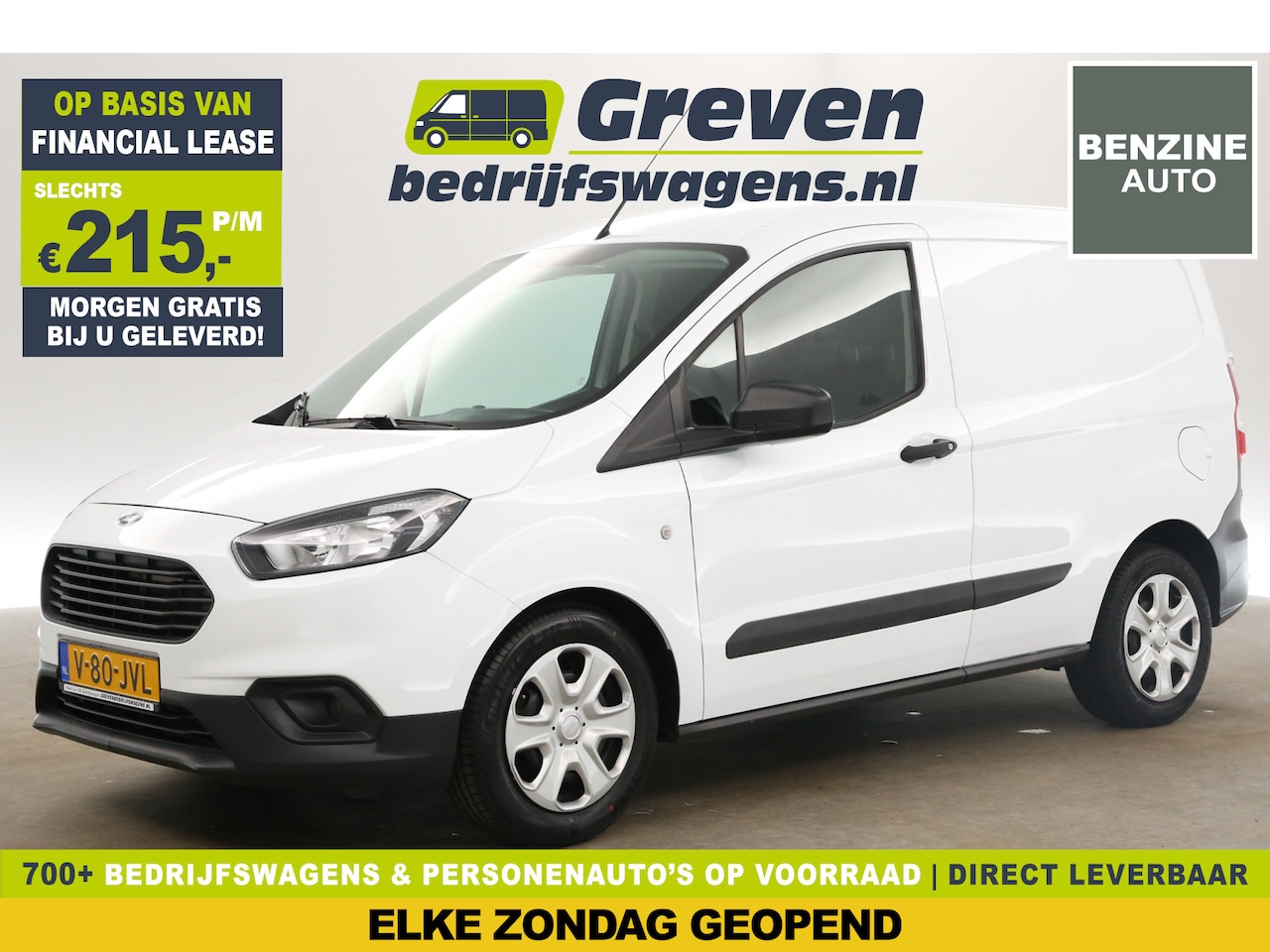 Ford Transit Courier - 1.0 Ambiente L1H1 | BENZINE | EMISSIEVRIJE ZONE | BPM VRIJ | 100PK Airco Stoelverwarming S - AutoWereld.nl