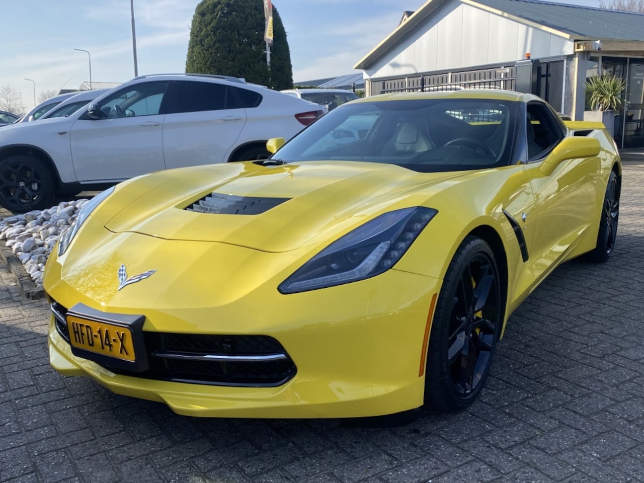 Chevrolet Corvette - Stingray 6.2 V8 Aut Z51 Geel 2016 BTW - AutoWereld.nl