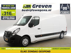 Opel Movano - 2.3 Turbo L3H2 Airco Cruise Camera Navi Inrichting LED 3 Persoons PDC Treeplank Schappen