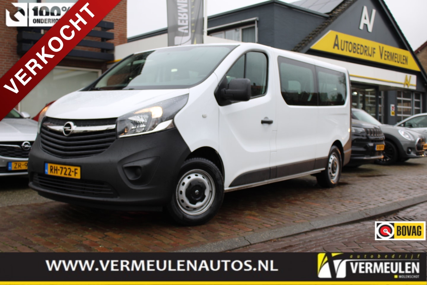 Opel Vivaro - 1.6 CDTi BiTurbo 125PK L2H1 + Airco/ Navi/ Cruise/ Trekhaak/ 9-Persoons/ NL auto - AutoWereld.nl