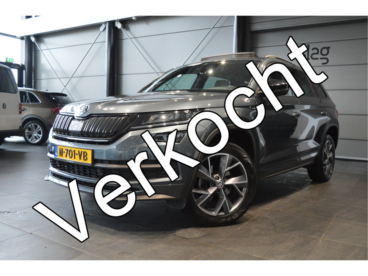 Skoda Kodiaq - 1.5 TSI Sportline navi pano trekhaak 19 inch 150 pk !! - AutoWereld.nl