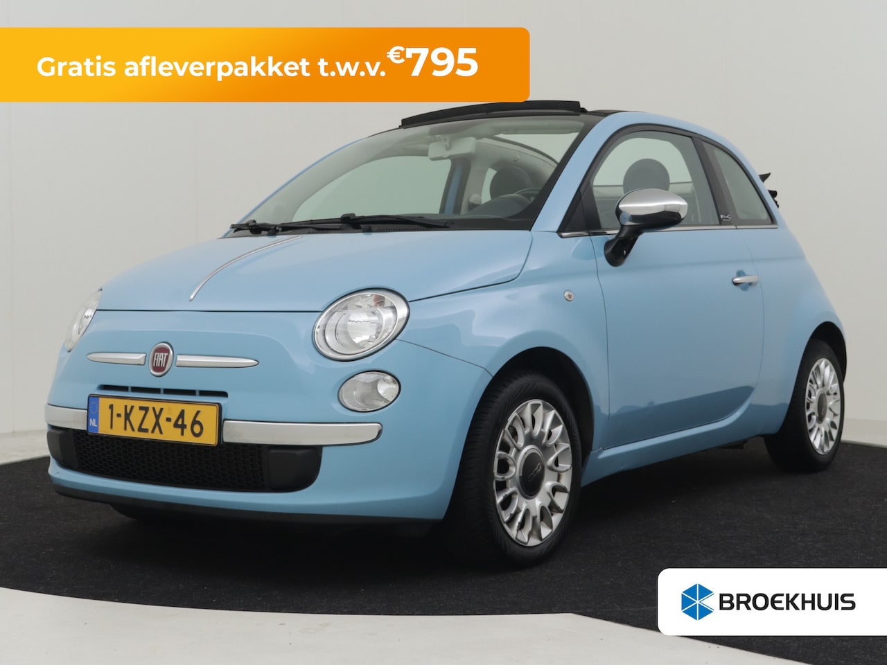 Fiat 500 C - 1.0 TwinAir Pop 66pk Cabrio | Elektrische ramen | Parkeersensoren achter | Radio cd mp3 | - AutoWereld.nl