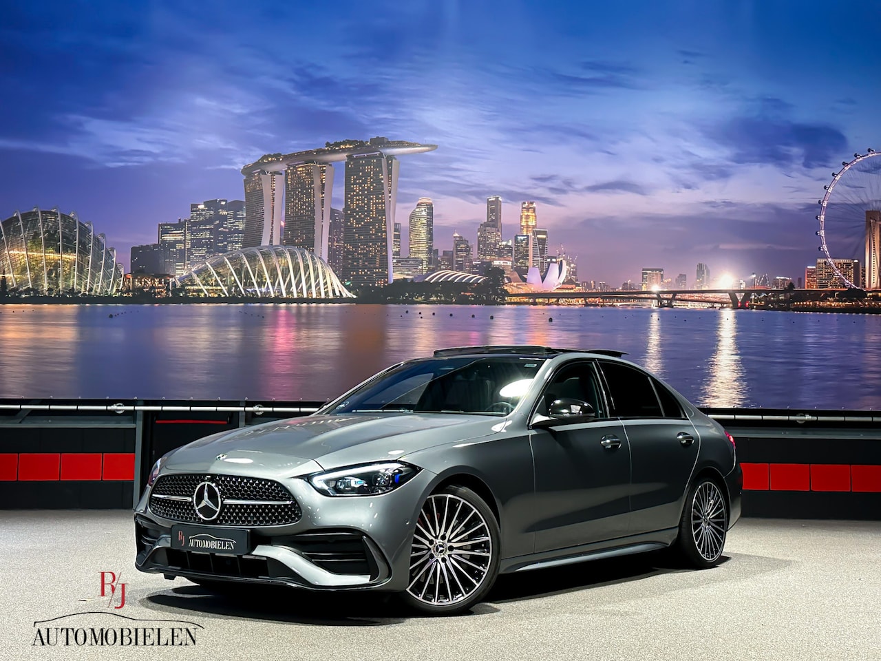 Mercedes-Benz C-klasse - C300 e AMG 12/2022|Memory|HeadUp|Sfeer|Pano|360cam - AutoWereld.nl