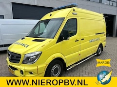 Mercedes-Benz Sprinter - 319CDI L2H2 AMBULANCE Automaat Airco Cruisecontrol 9X OP VOORRAAD MARGE