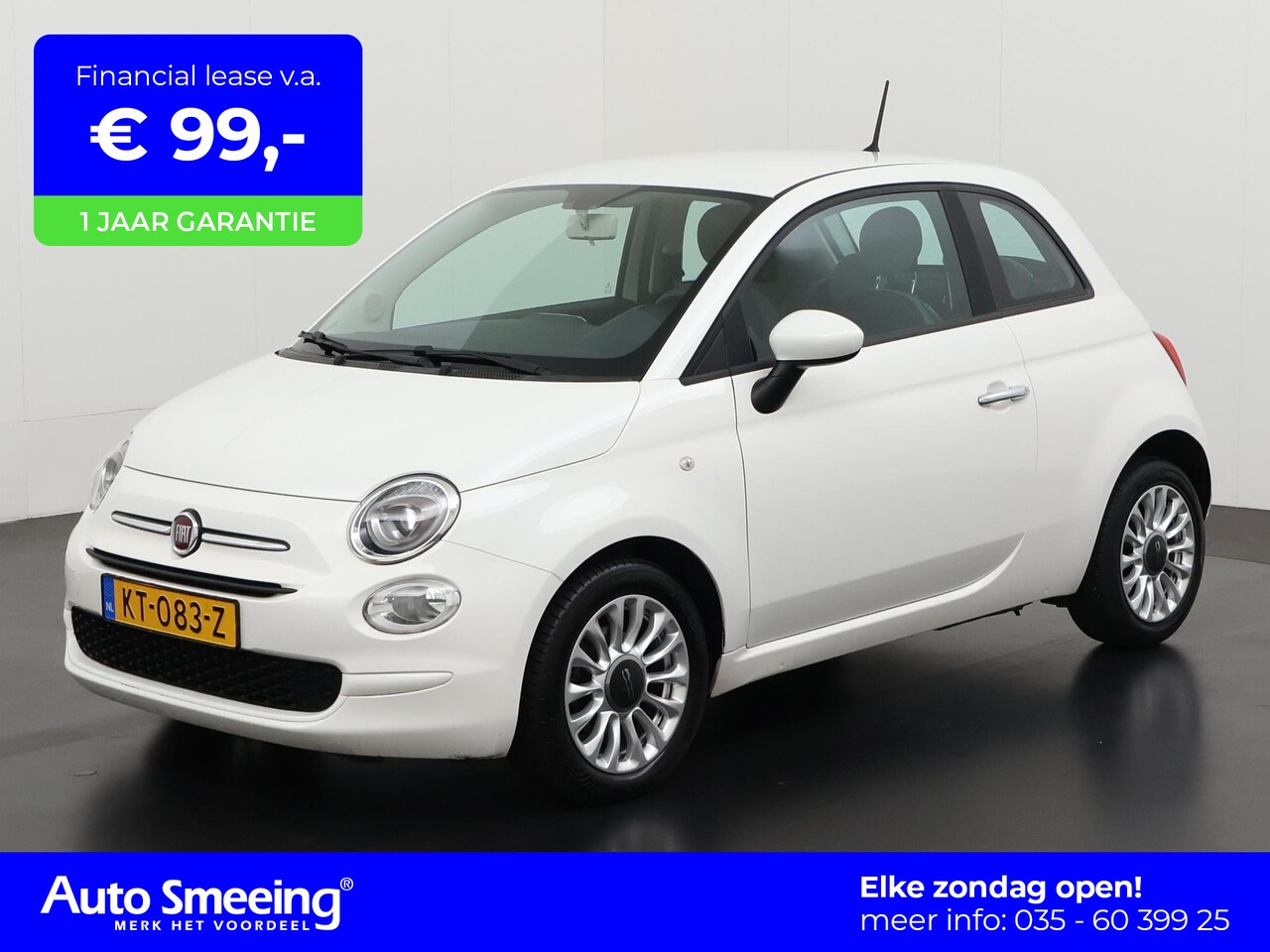 Fiat 500 - 0.9 TwinAir Turbo Popstar | Airco | Lichtmetalen Velgen | 12 mnd Garantie | - AutoWereld.nl