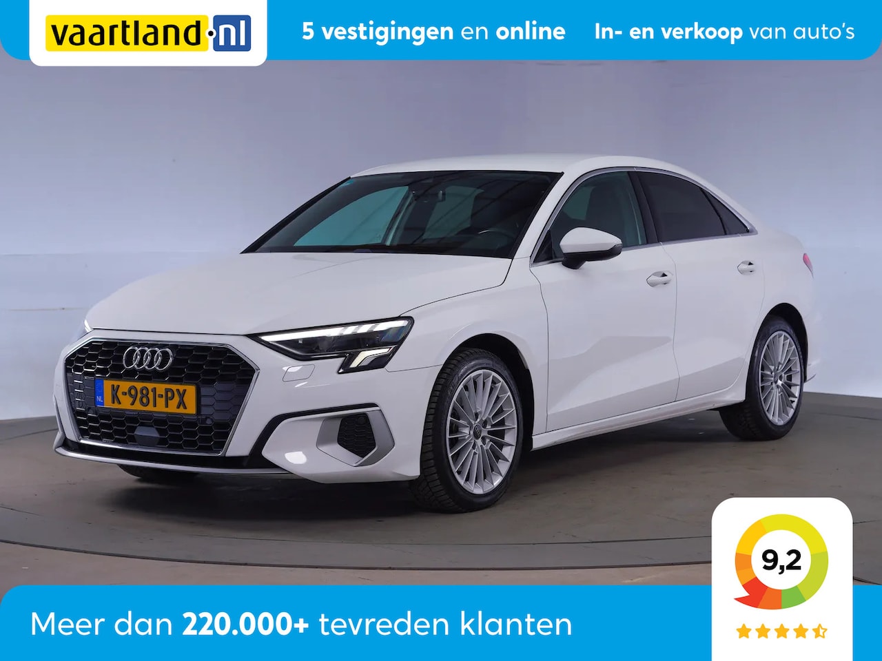 Audi A3 - 35 TFSI 150PK Business edition Aut. [ B&O Virtual Stoelverwarming Full LED ] - AutoWereld.nl