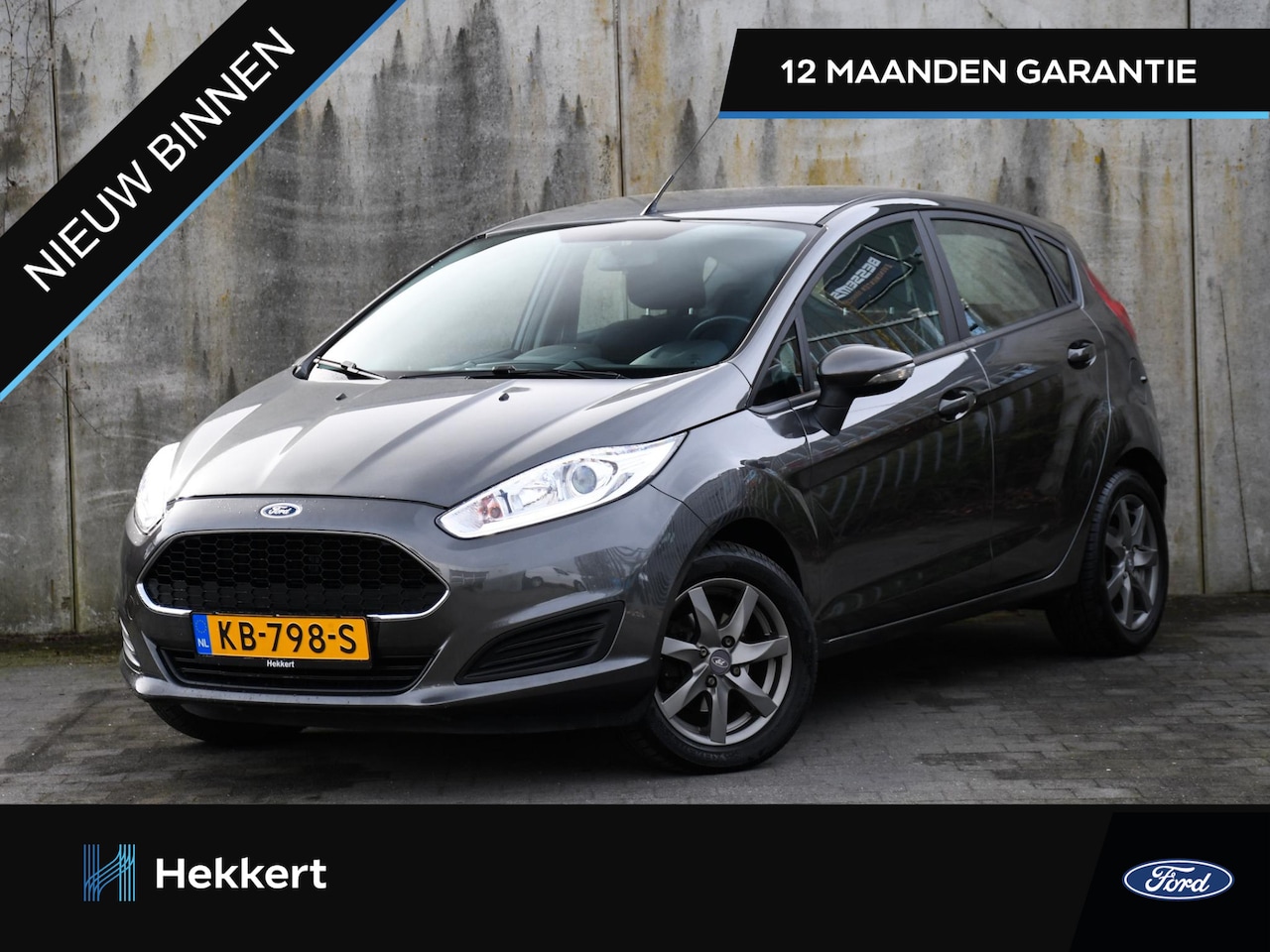 Ford Fiesta - Essential 1.0 Style 65pk NAVI | RADIO | AIRCO | USB | 15''LM | 12 MND GARANTIE - AutoWereld.nl