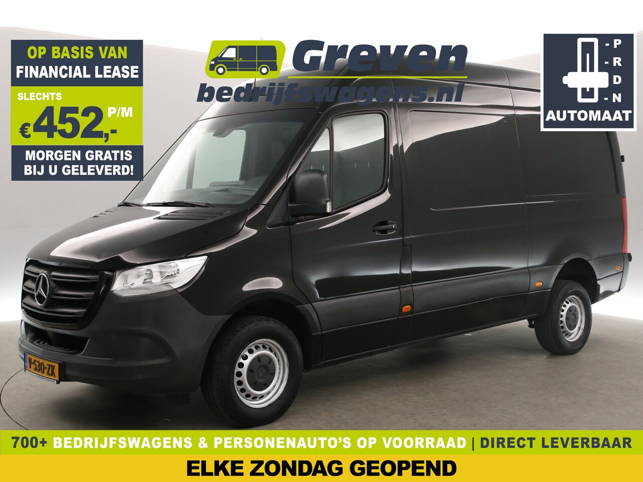 Mercedes-Benz Sprinter - 314 2.2 CDI L2H2 143PK Automaat Airco Cruise Camera Carplay 3 Persoons Elektrpakket Trekha - AutoWereld.nl