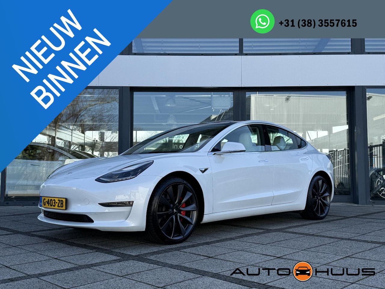 Tesla Model 3 - Performance AWD Dual Autopilot Panorama 20 Inch - AutoWereld.nl