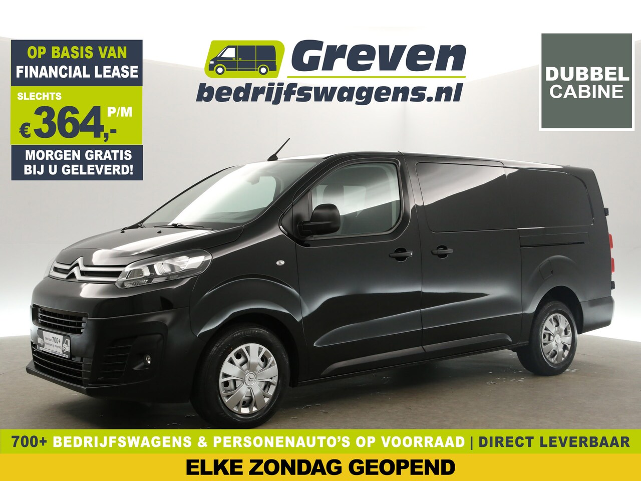 Citroën Jumpy - 2.0 BlueHDI L3H1 | Dubbele Cabine | 6 Persoons | Airco Cruise 2xSchuifdeur Carplay 360Came - AutoWereld.nl