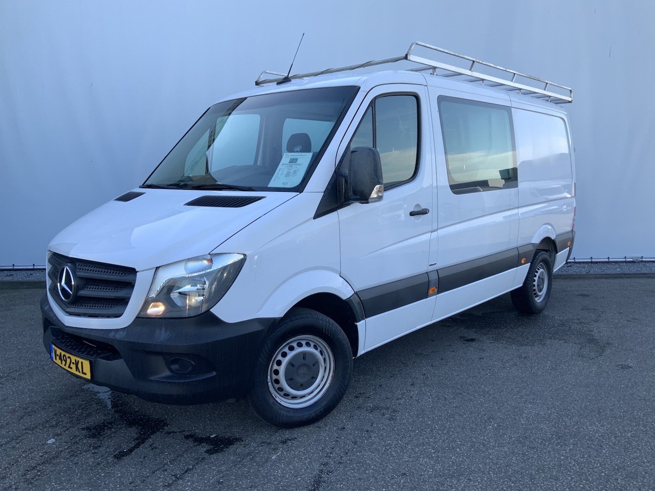 Mercedes-Benz Sprinter - 314 2.2 CDI 366 Dub Cab 5 Zits Airco Trekhaak 2800 kg Opstap Euro 6 - AutoWereld.nl