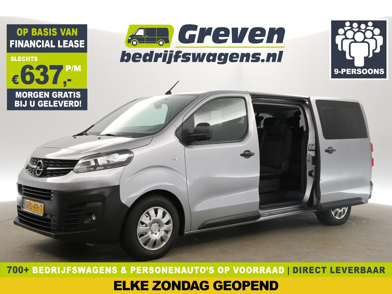 Opel Vivaro Combi - 2.0 CDTI L3H1 145PK Automaat | 9 Persoons | Incl. BTW | Airco Cruise Carplay PDC 2xSchuifd - AutoWereld.nl