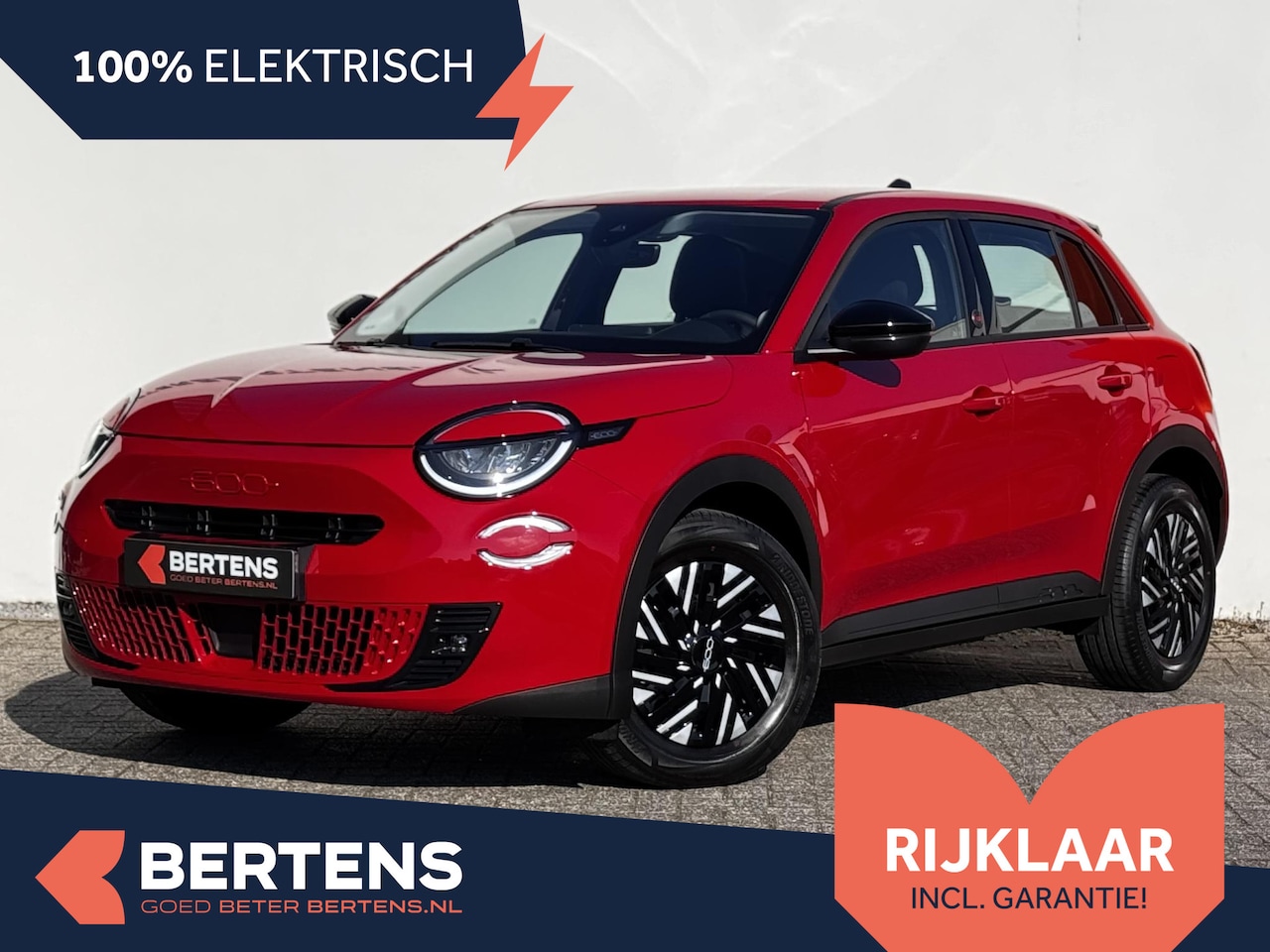 Fiat 600e - RED 54 kWh | 3-fase | Apple Carplay | Prijs is rijklaar - AutoWereld.nl