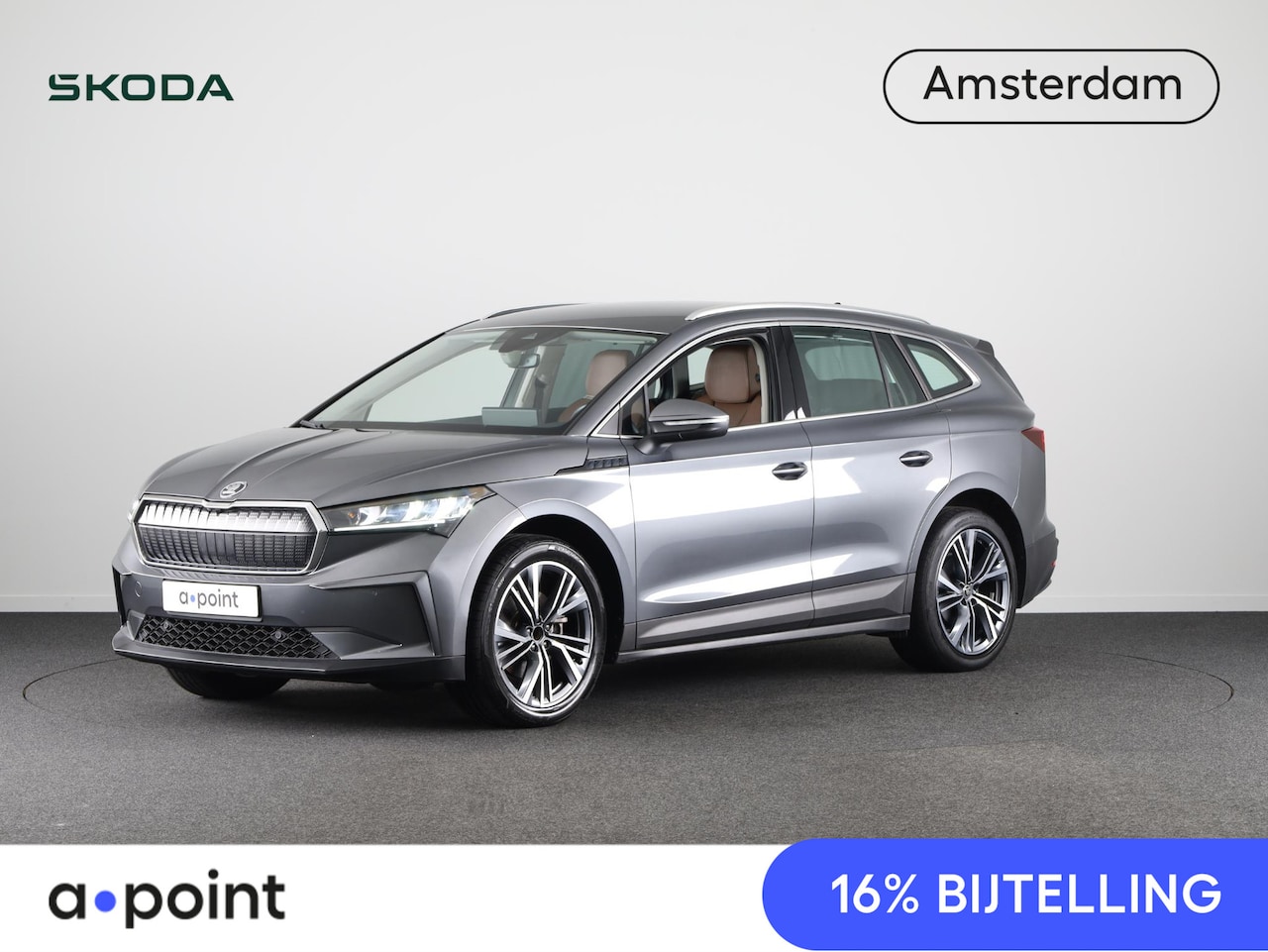 Skoda Enyaq iV - 80 204 pk | Navigatie | Parkeersensoren | Achteruitrijcamera | Lederen bekleding | LED kop - AutoWereld.nl