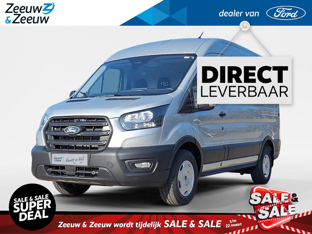 Ford Transit - 350 2.0 TDCI L2H2 Trend 165PK Automaat | BPM VRIJ | Camera | Cruise Control | Climate Cont - AutoWereld.nl