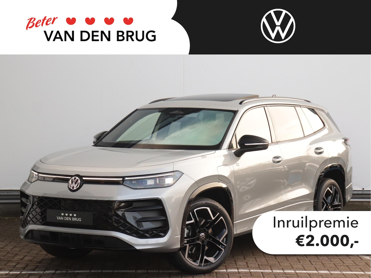 Volkswagen Tayron - R-Line-Edition 1.5 eHybrid 200 kW / 272 pk SUV 6 v | Leder | Trekhaak | Panorama dak | HD- - AutoWereld.nl