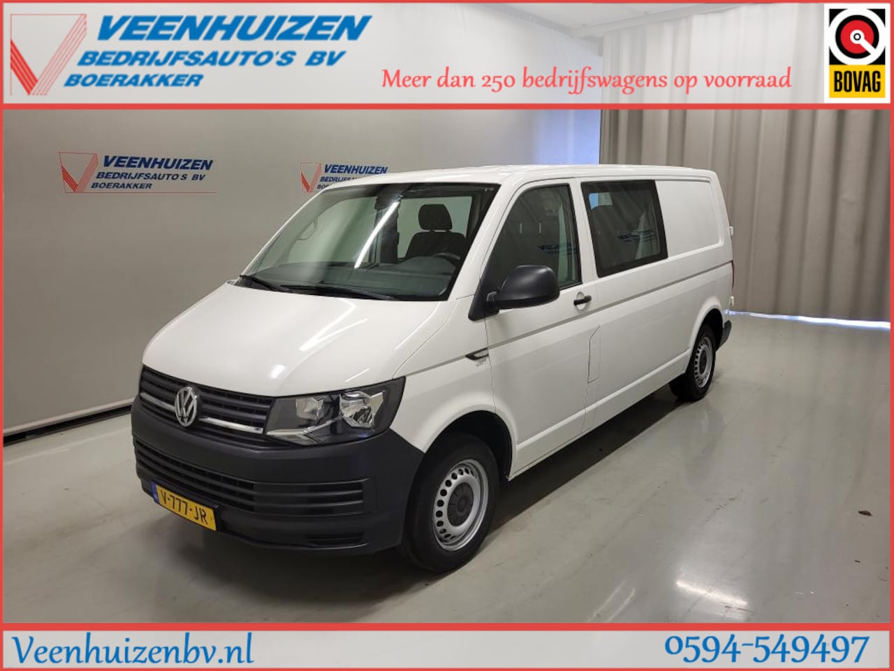 Volkswagen Transporter - 2.0TDI L2/H1 Dubbele Cabine Euro 6! - AutoWereld.nl