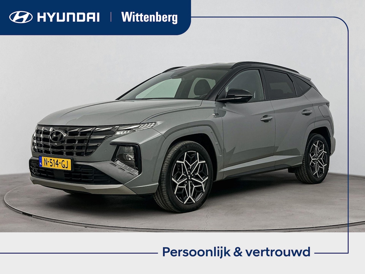 Hyundai Tucson - 1.6 T-GDI HEV N Line | Stoel + stuurverwarming | 19" Lm-wielen | Leer-alcantara | El. bed. - AutoWereld.nl