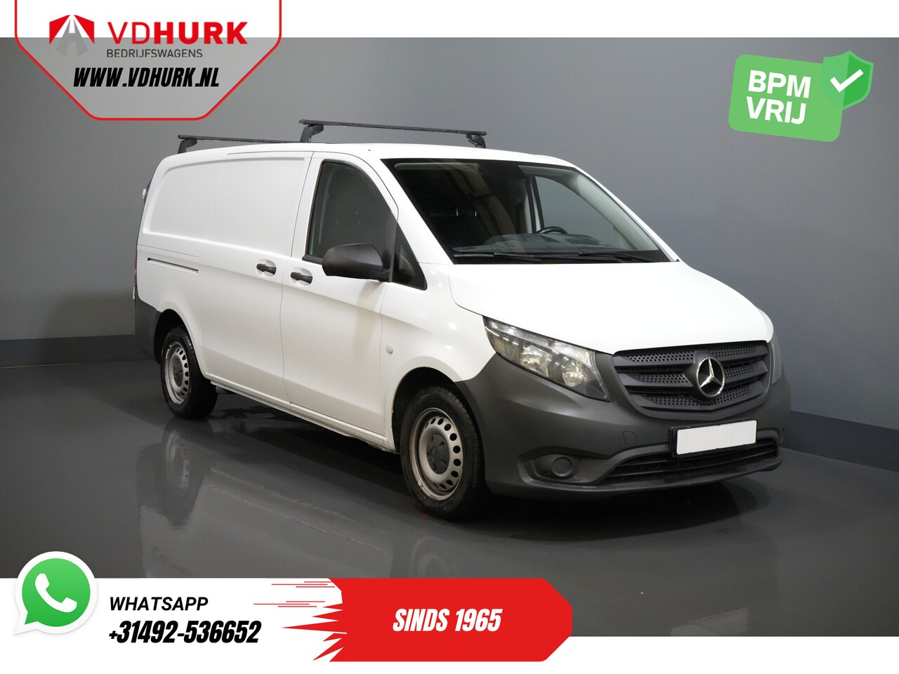 Mercedes-Benz Vito - 116 CDI Aut. L2 RWD BPM VRIJ! Standkachel/ Navi/ Stoelverw./ Carplay/ Camera/ Cruise/ Trek - AutoWereld.nl