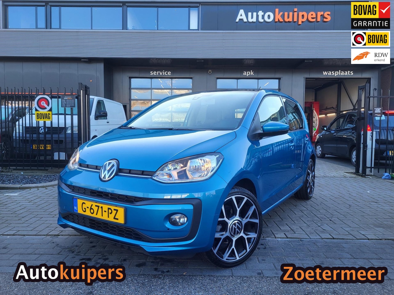 Volkswagen Up! - 1.0 BMT high up! | Met panoramadak, cruise control, climate control en stoelverwarming - AutoWereld.nl