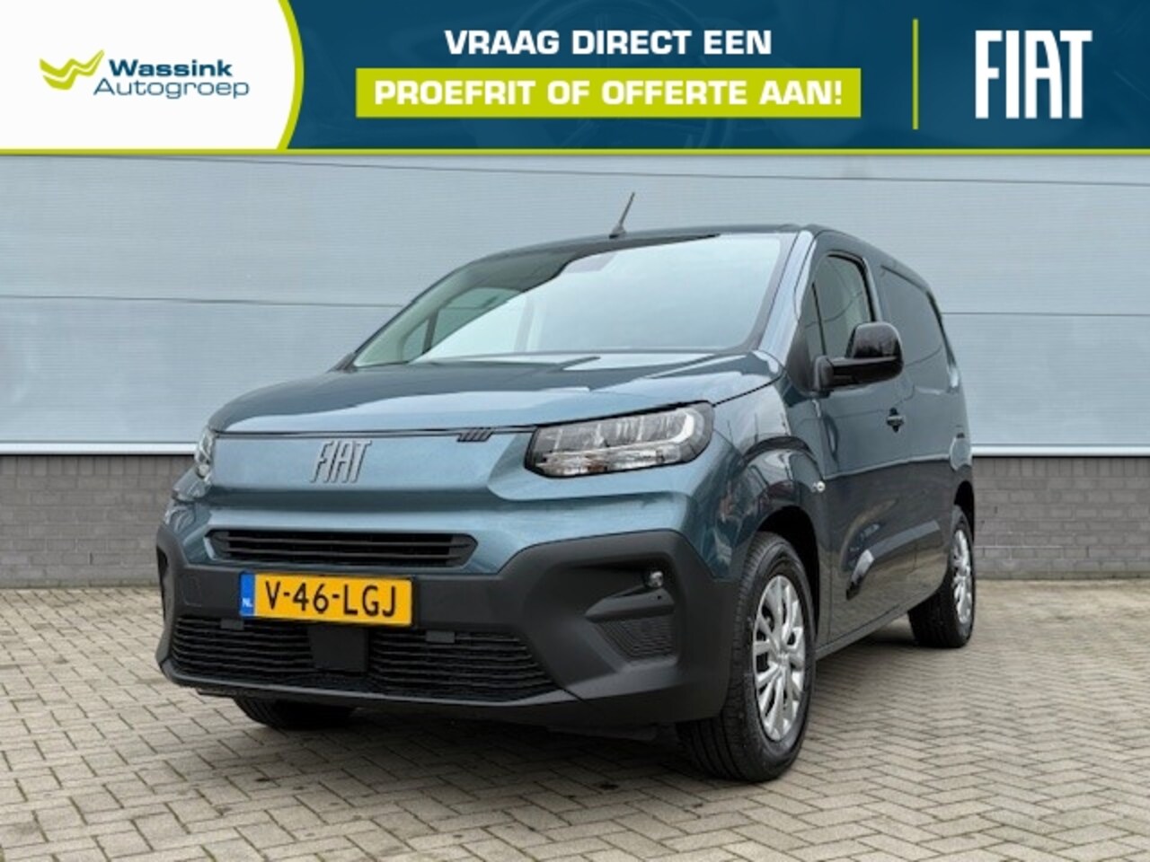 Fiat Doblò Cargo - EV 50 kWh 136pk L1 Automaat | Cruise Control | Stuurverwarming | Betimmering | Passagiersb - AutoWereld.nl