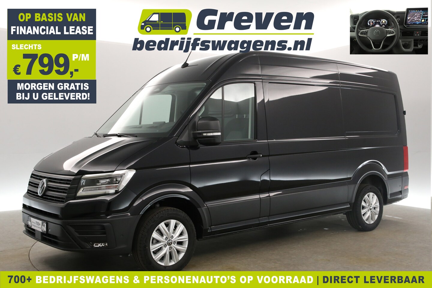 Volkswagen Crafter - 2.0 TDI DSG HIGHLINE EXCLUSIVE L3H3 | FACELIFT MODEL | BPM VRIJ | NIEUW 3000KG TREKHAAK VI - AutoWereld.nl