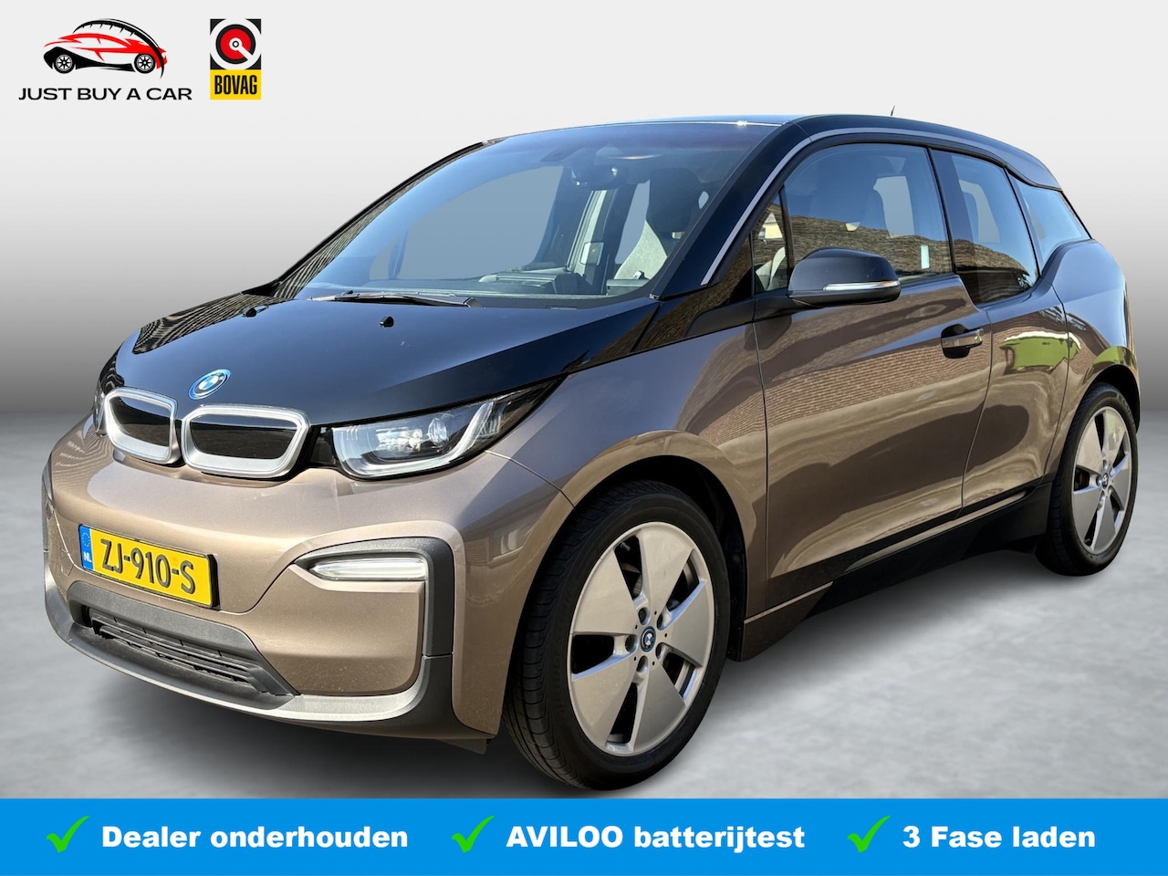 BMW i3 - Basis 120Ah 42 kWh Accutest 95% / 3 Fasen Laden / Warmtepomp / Navigatie / Cruise Control - AutoWereld.nl