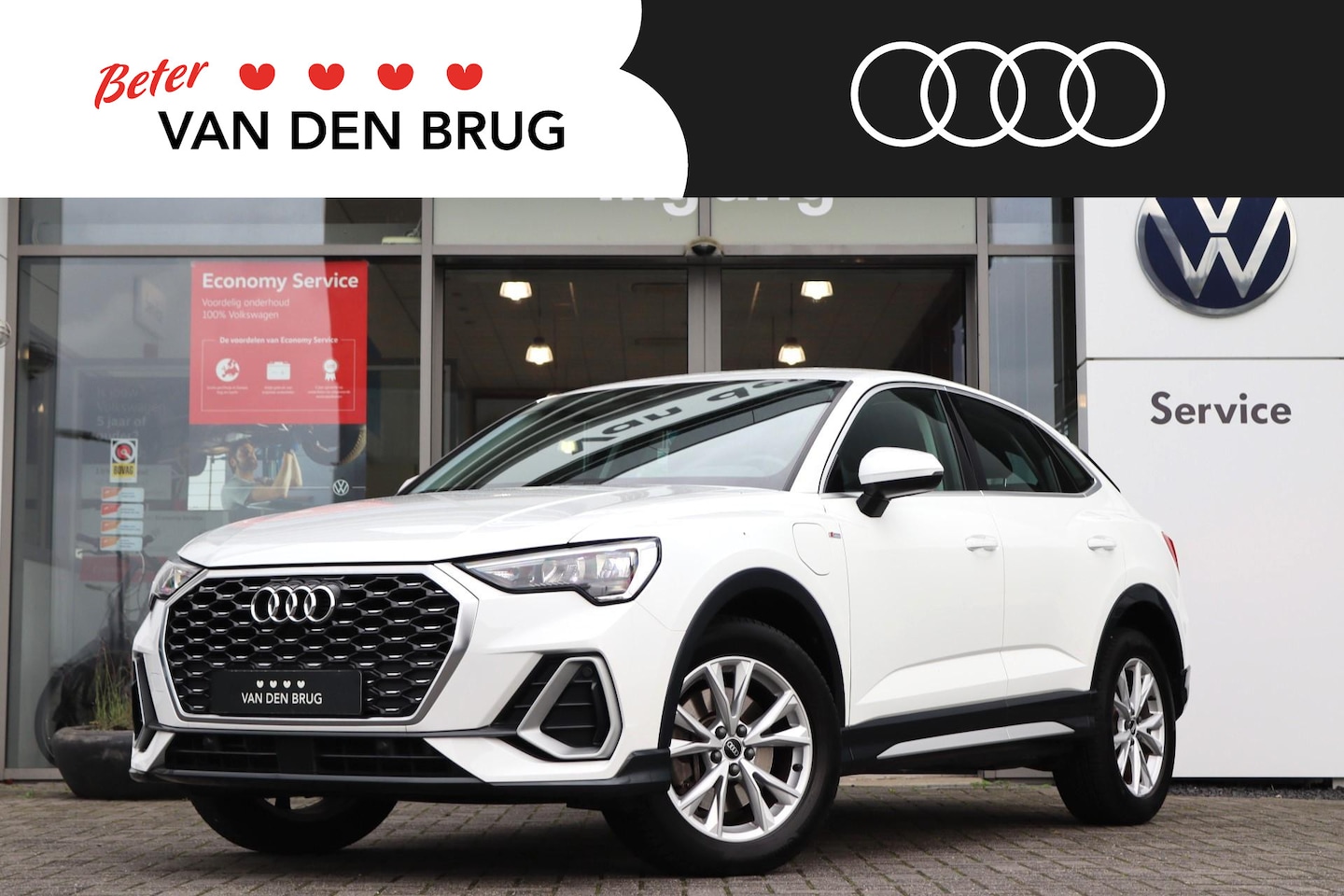 Audi Q3 Sportback - 45 TFSI e 245 pk Automaat S-Line | Climatronic | LED | Bluetooth | Stoelverwarming | - AutoWereld.nl