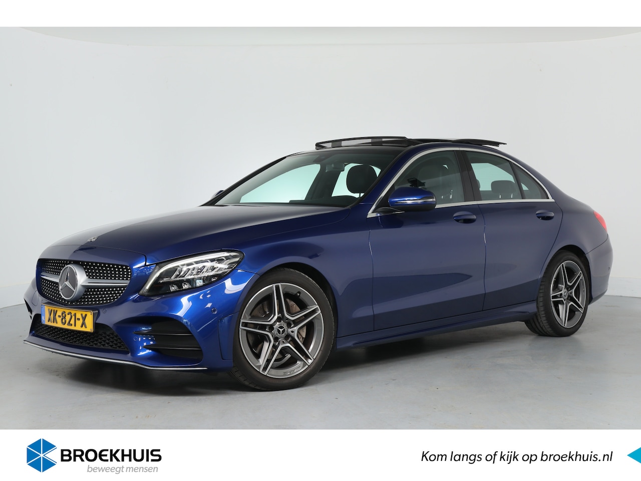 Mercedes-Benz C-klasse - 180 Business Solution | AMG-pakket | LED | Open Dak | Sportstoelen | Clima | Camera | Navi - AutoWereld.nl